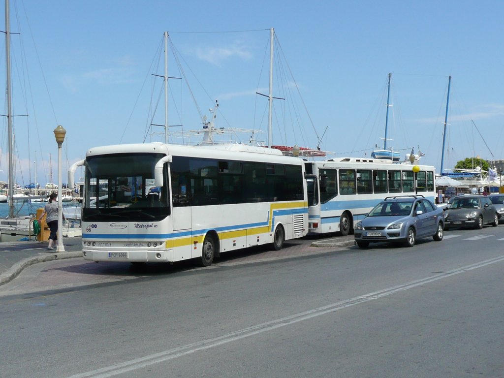 10.05.13,ein Sfakianakis-Metropol als TEMSA 66 am Hafen von Rhodos-Stadt/Griechenland.