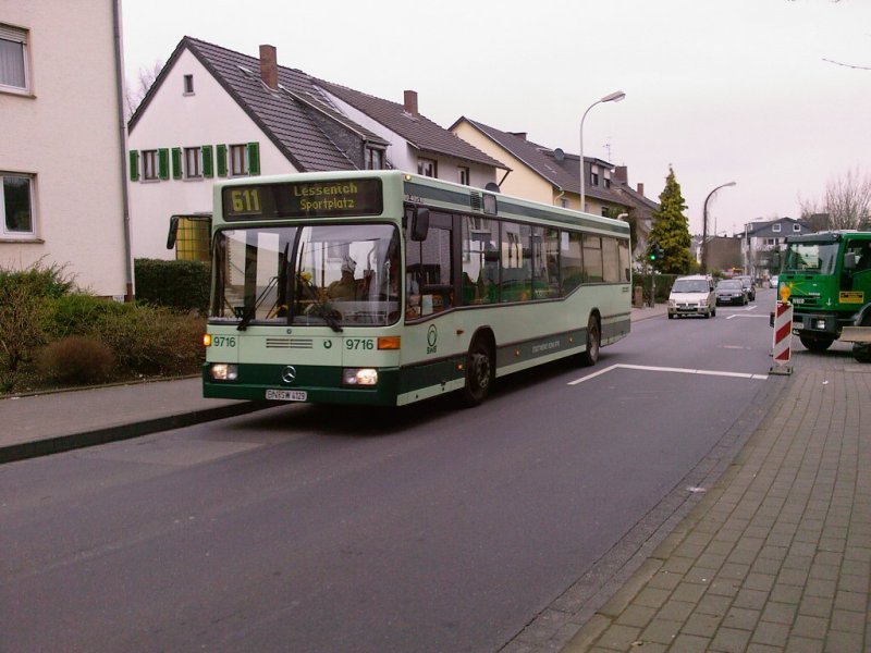 9716 als Linie 611 in Lessenich,Hst.: Ermlandstrae