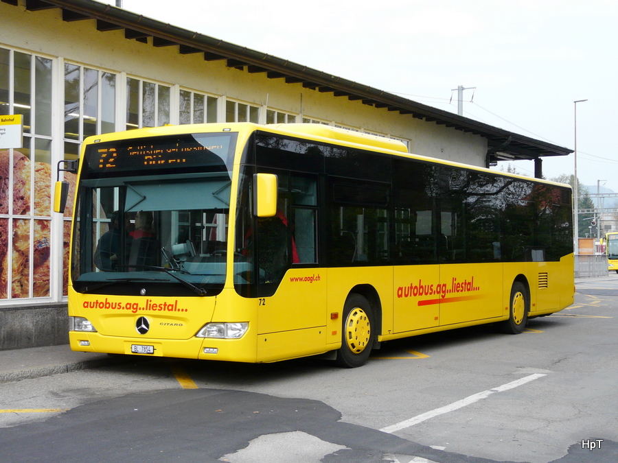 AAGL - Mercedes Citaro Nr.72  BL 7854 unterwegs auf der Linie 72 in Liestal am 18.04.2010