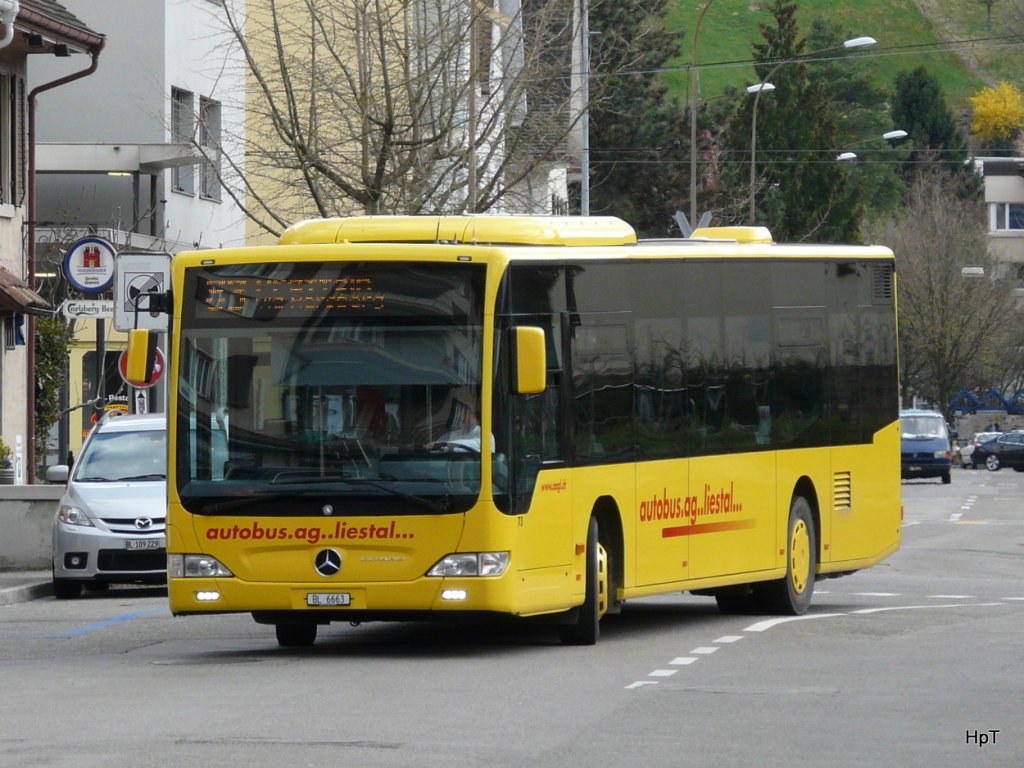AAGL - Mercedes Citaro Nr.73  BL 6663 unterwegs in Prattelen am 02.04.2010