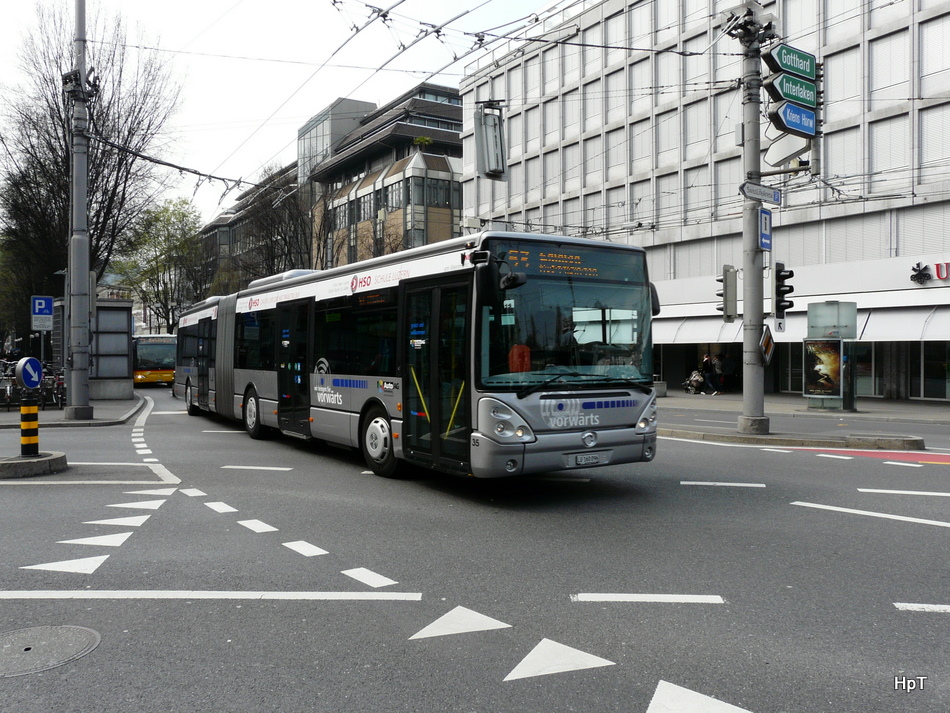 AAGR - Irisbus Nr.35  LU 160096 unterwegs in Luzern am 10.04.2010