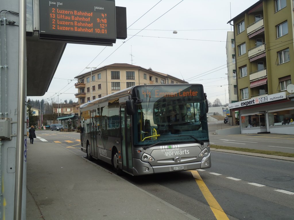 AAGR Rothenburg - Nr. 72/LU 15'083 - Irisbus am 11. Mrz 2011 in Emmenbrcke, Sprengi