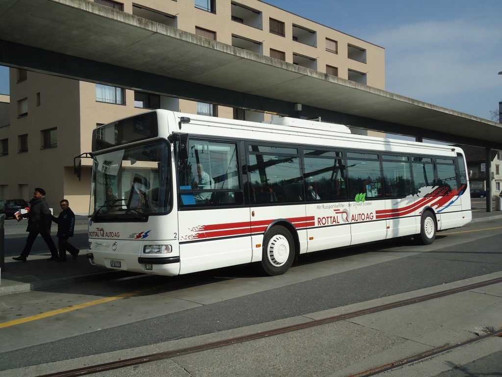 ARAG Ruswil - Nr. 2/LU 167'717 - Irisbus am 11. Mrz 2011 beim Bahnhof Sursee