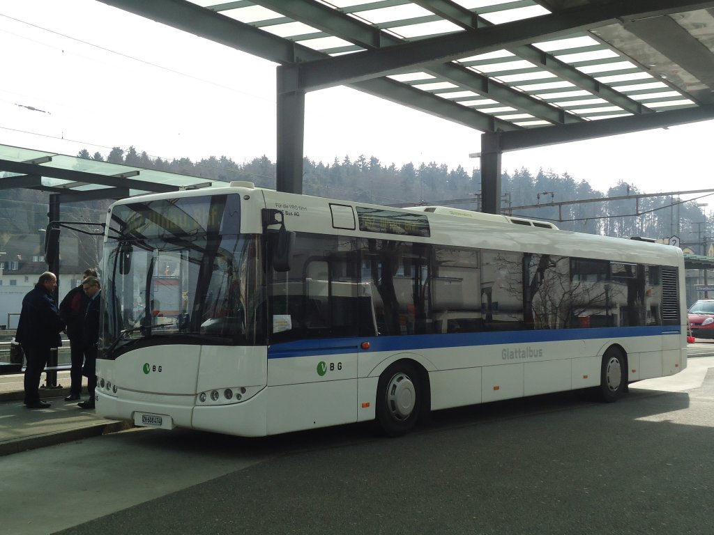 ATE Bus, Effretikon (VBG) - Nr. 45/ZH 608'474 - Solaris am 7. Mrz 2012 beim Bahnhof Effretikon 