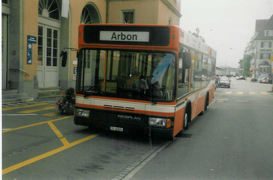 Aus dem Archiv: AOT Amriswil - Nr. 6/TG 62'894 - Neoplan am 3. August 1997 beim Bahnhof Romanshorn