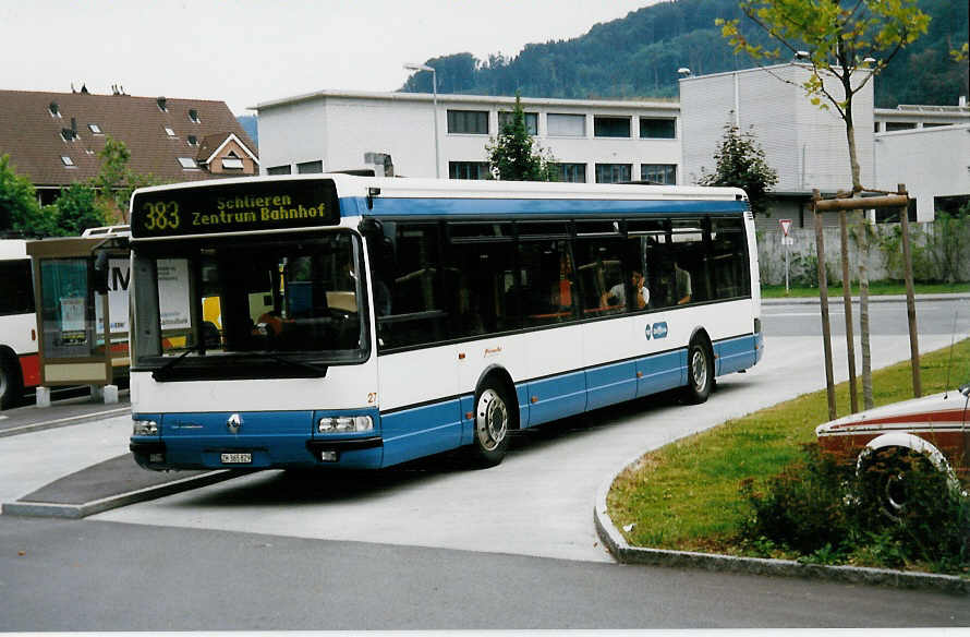 Aus dem Archiv: Hrzeler, Dietikon (VBZ) - Nr. 27/ZH 365'829 - Renault am 4. August 1999 in Spreitenbach, Shopping-Center