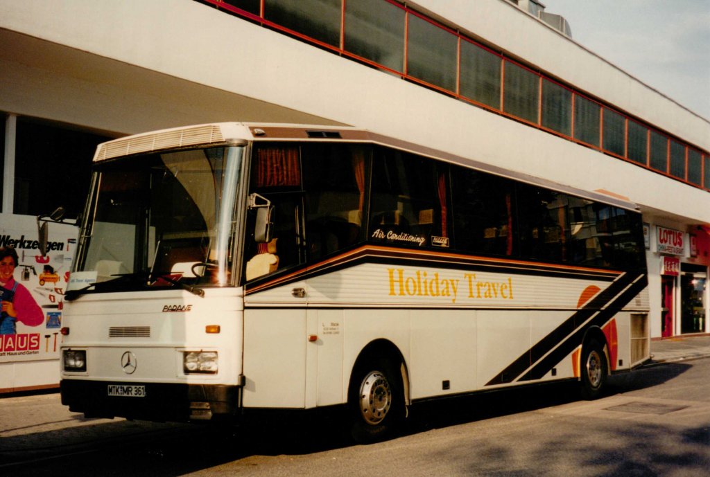 Aus dem Archiv: Padane auf Basis Mercedes O 303  Holiday Travel , italienischer Aufbauer, September 1995 Heidelberg