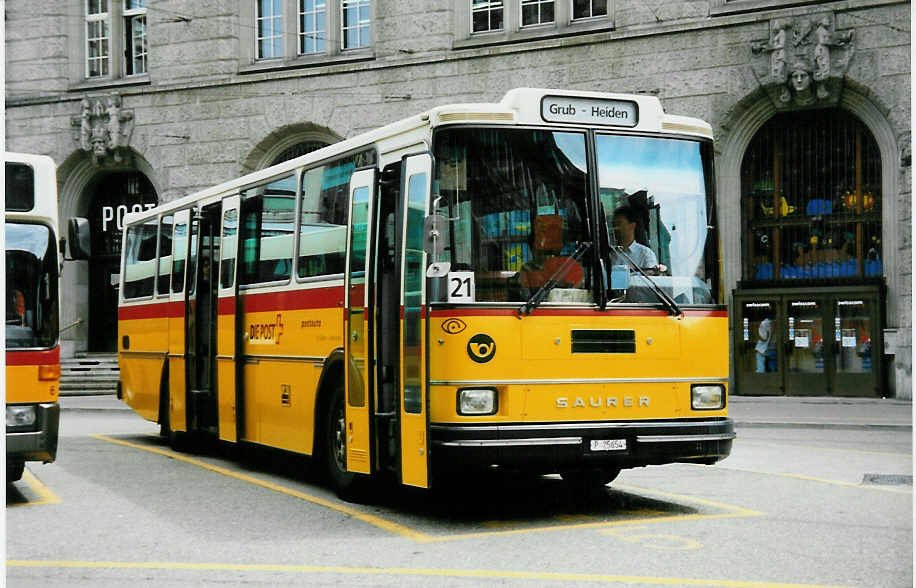 Aus dem Archiv: PTT Regie P 25'654 Saurer/R&J RH am 19. Juli 1999 St. Gallen, Bahnhof