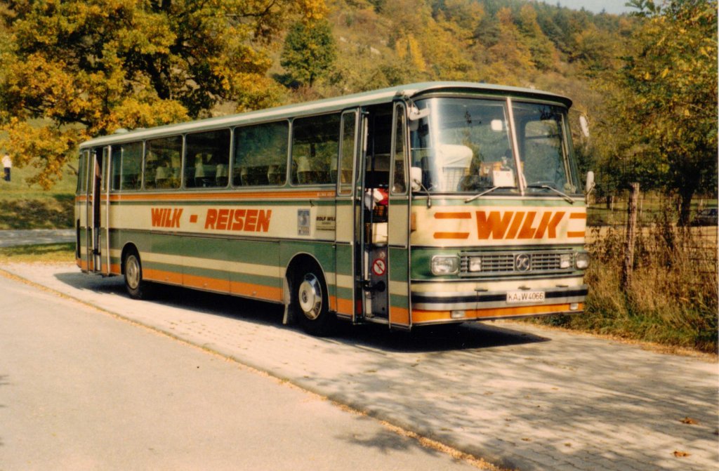 Aus dem Archiv: Setra S 150  Wilk , November 1986 Mosbach