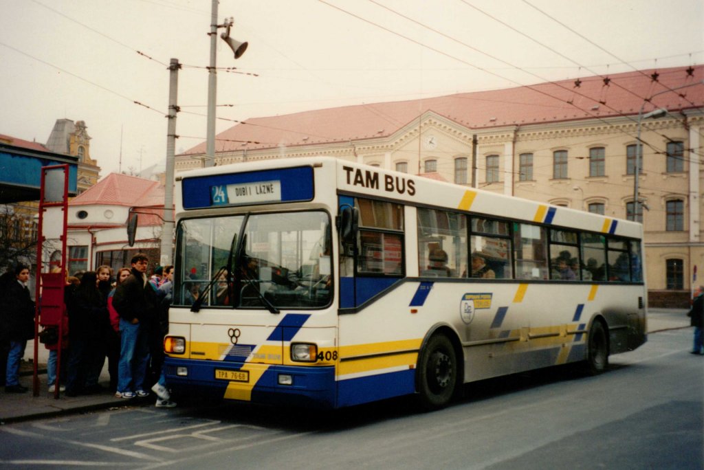 Aus dem Archiv: TAM Stadtbus in Teplice/CZ, Februar 1996