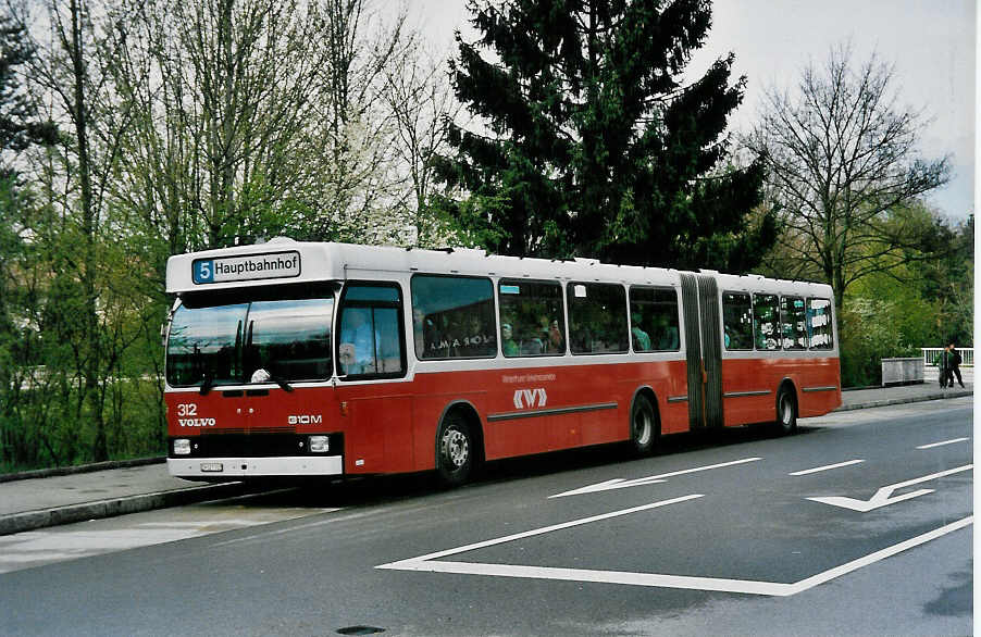Aus dem Archiv: WV Winterthur - Nr. 312/ZH 527'312 - Volvo/Hess am 18. April 1999 in Winterthur, Technorama
