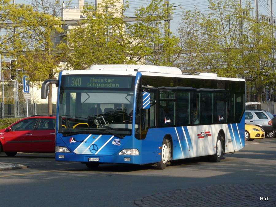 BD/ WM - Mercedes Citaro Bus AG 434494 unterwegs auf der Linie 340 in Wohlen am 22.04.2010