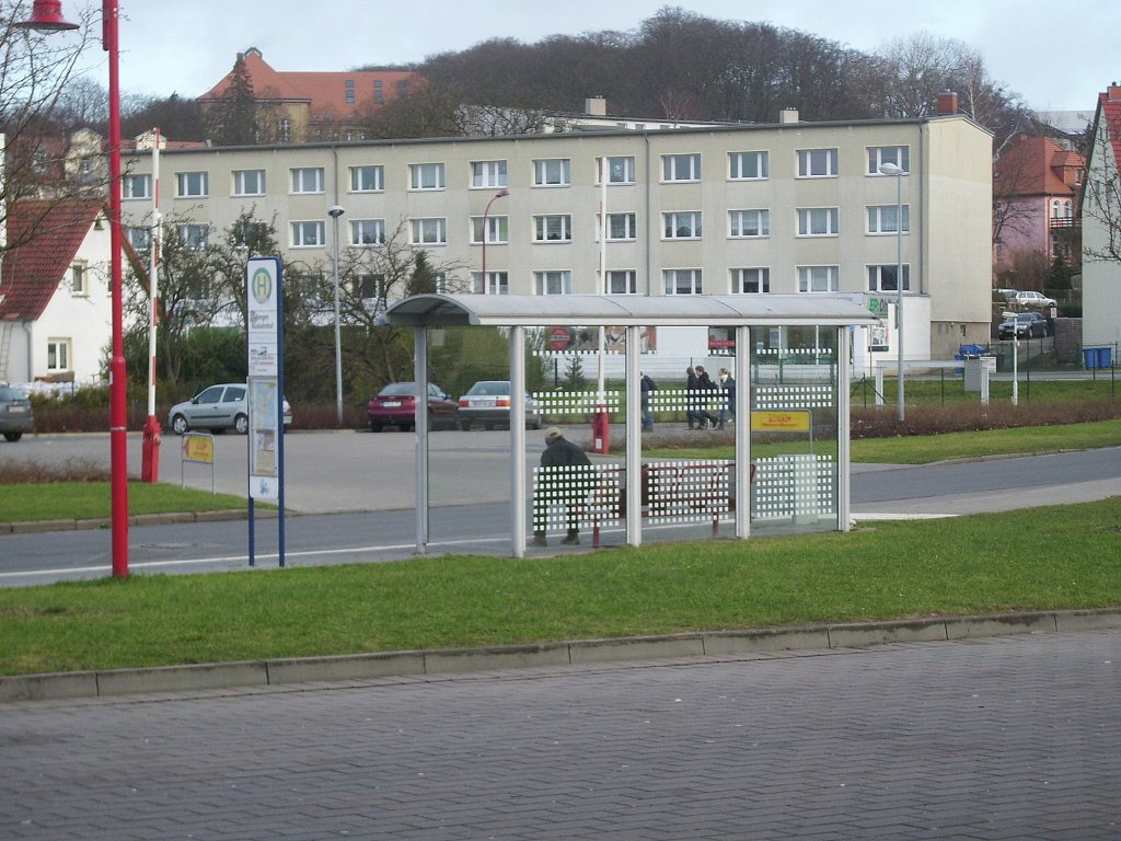 Bergen Busbahnhof als Sonderbushaltestelle am 12.10.2011