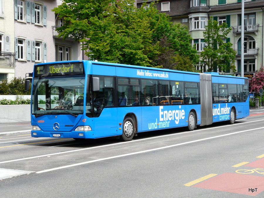 BSU - Mercedes Citaro Nr.47  SO 155947 unterwegs auf der Linie 1 in Solothurn am 21.05.2010