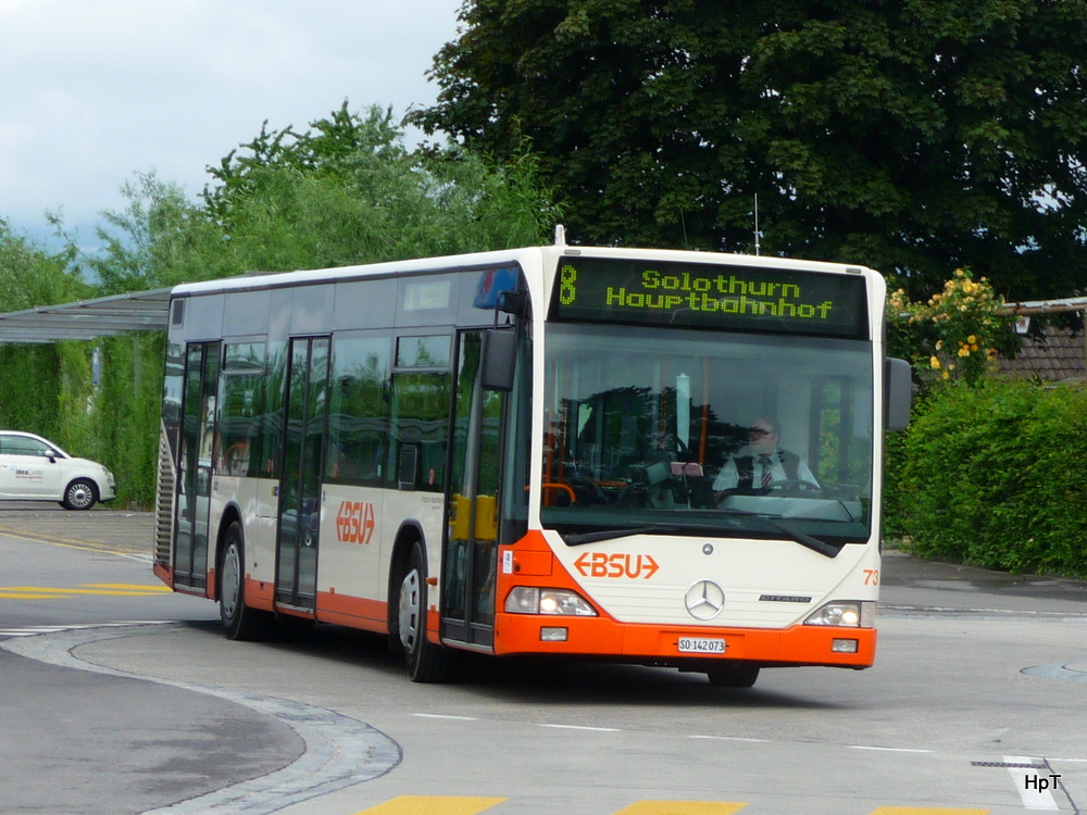 BSU - Mercedes Citaro  Nr.73  SO  142073 unterwegs auf der Linie 8 in Bren an der Aare am 10.06.2012