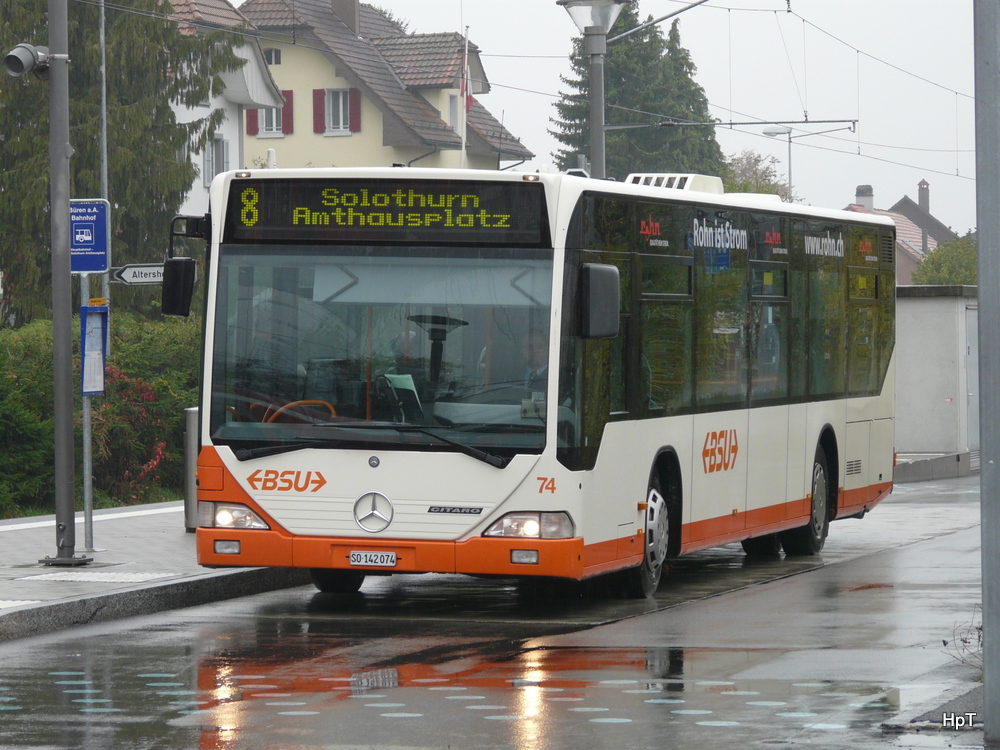 BSU - Mercedes Citaro Nr.74  SO 142074 in Bren an der Aare am 16.10.2010