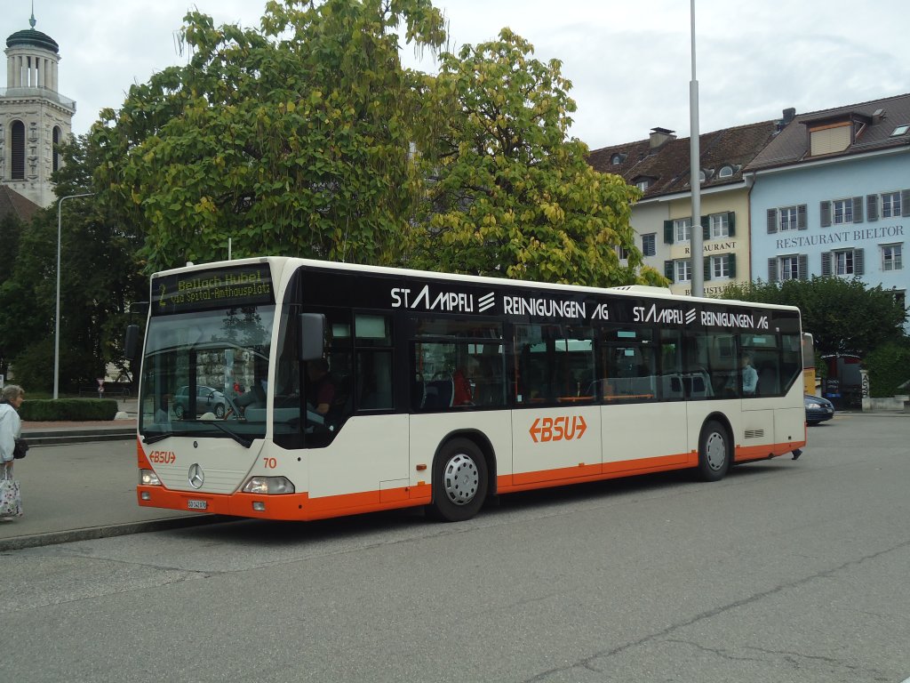 BSU Solothurn - Nr. 70/SO 142'070 - Mercedes Citaro am 12. September 2012 in Solothurn, Amthausplatz