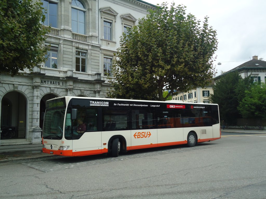 BSU Solothurn - Nr. 81/SO 148'781 - Mercedes Citaro am 12. September 2012 in Solothurn, Amthausplatz