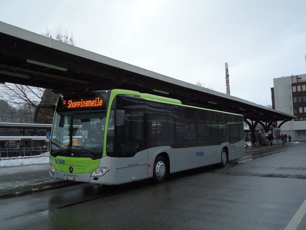 Busland, Burgdorf - Nr. 104/BE 737'104 - Mercedes Citaro am 10. Dezember 2012 beim Bahnhof Burgdorf