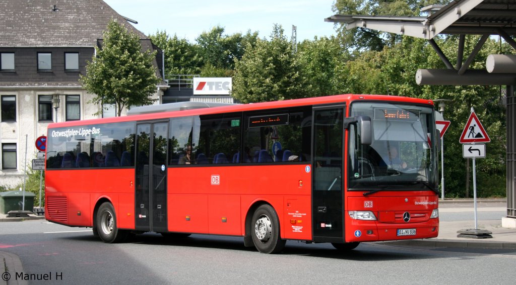 BVO (BI NV 836).
BVO drfte in Lneburg ein sehr seltener Gast sein.
Am 20.8.2010 wurde vom ZOB SEV fr die DB gefahren.
