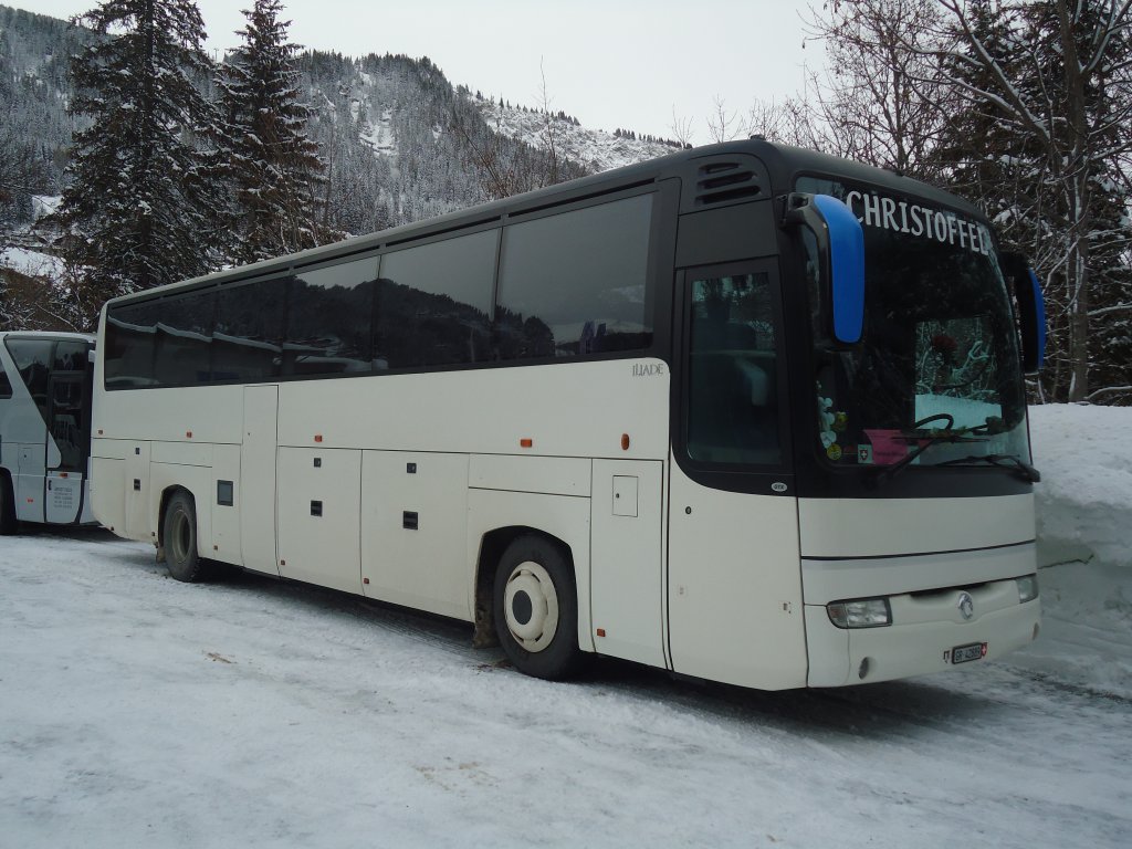 Christoffel , Riein - GR 42'889 - Irisbus am 7. Januar 2012 in Adelboden, ASB