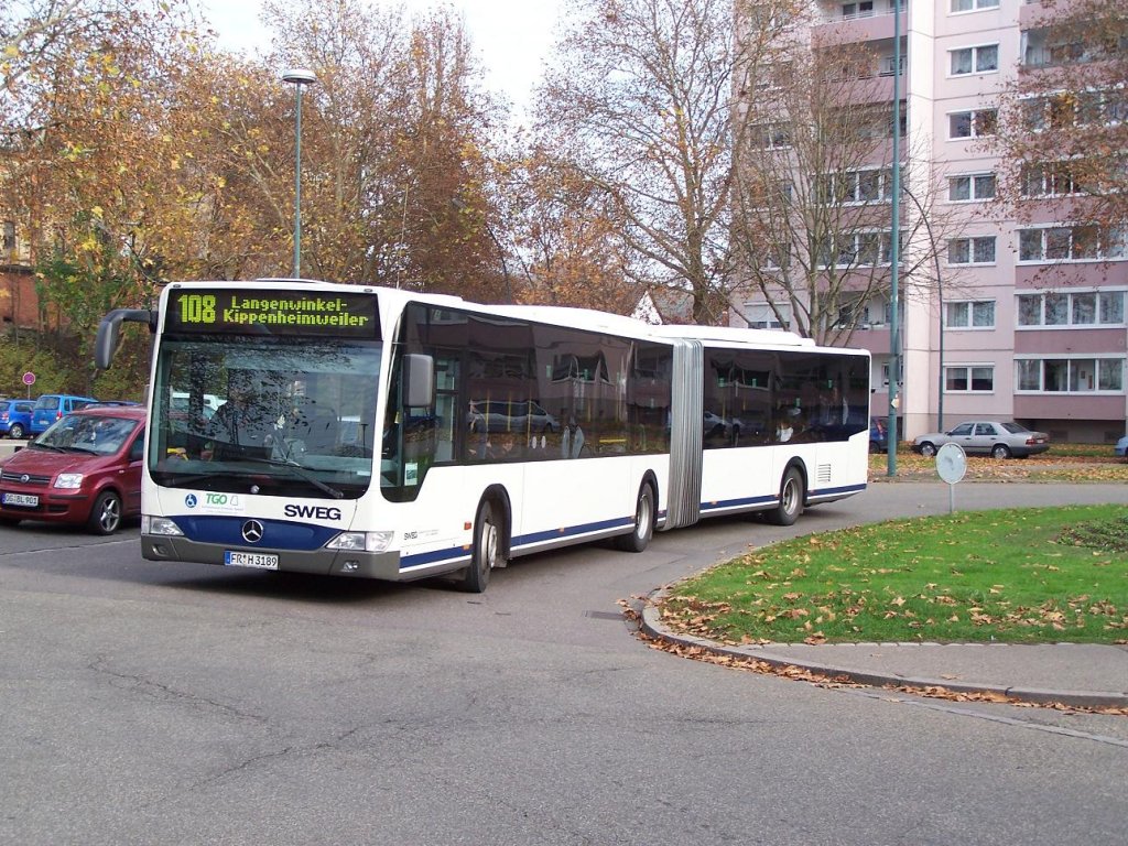 Citaro Facelift Gelenkbus am 20/11/09.