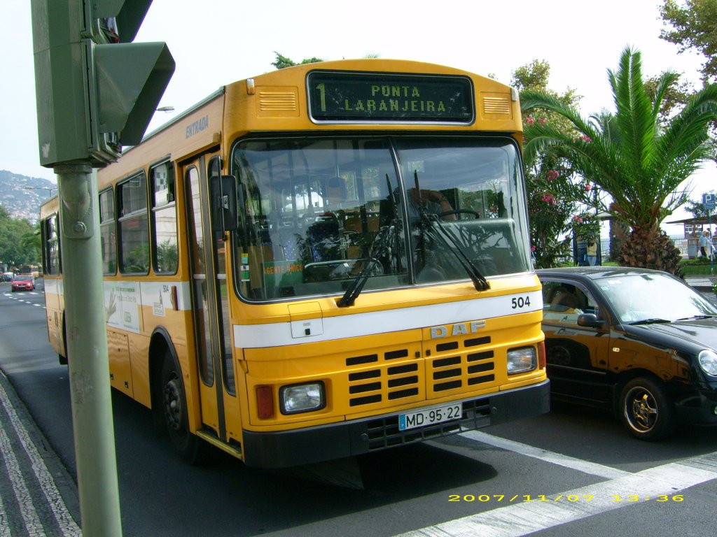 DAF Stadtbus in Funchal Madeira 11/2007
