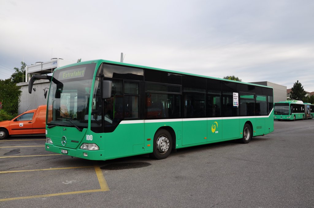 Das Fahrschulauto der Basler Verkehrsbetriebe mit der Betriebsnummer 800 ist fr eine Extrafahrt bereit. Die Aufnahme stammt vom 13.08.2011.