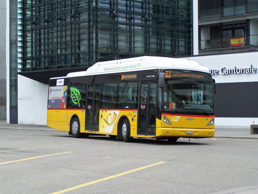 Der New A 330 N CNG dient im Stadtverkehr Delmont. Hier auf der Linie 1 am 12/06/10.