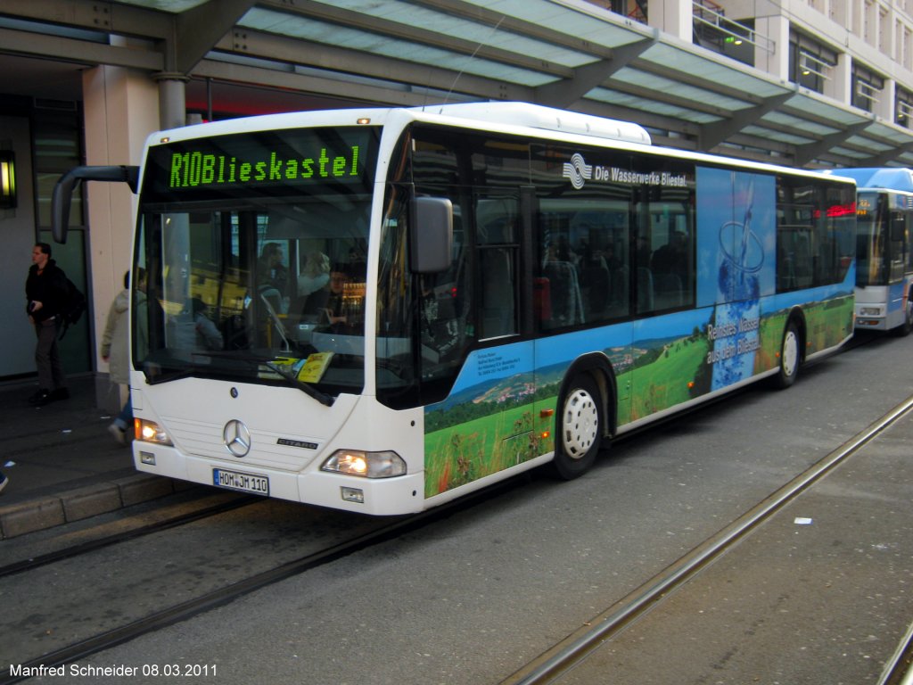Dieses Foto zeigt einen Citaro Bus.Das Bild habe ich in Saarbrcken aufgenommen.