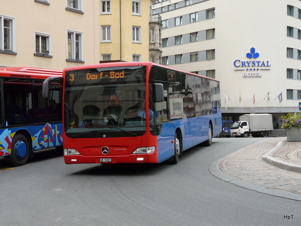 Engadin Bus - Mercedes Citaro GR 15029 unterwegs auf der Linie 3 in St.Moritz am 14.09.2010