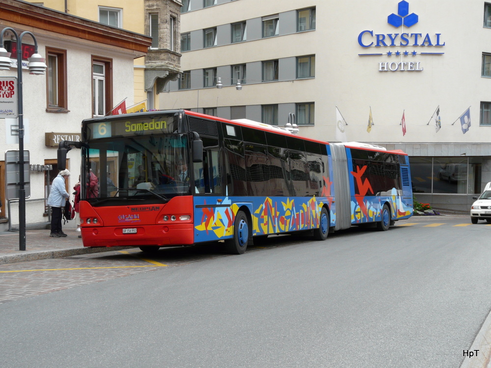 Engadin Bus - Neoplan GR 156992 unterwegs auf der Linie 6 in St.Moritz am 14.09.2010


