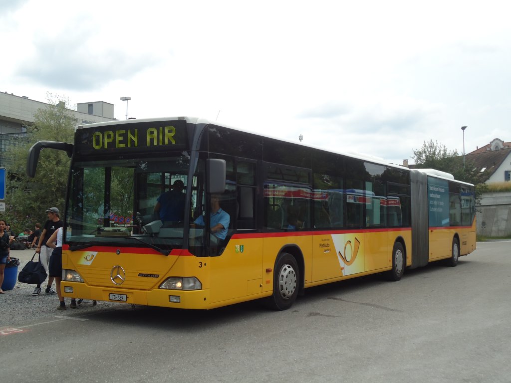 Eurobus (Cars Alpin Neff), Arbon - Nr. 3/TG 689 - Mercedes Citaro am 10. Juli 2011 beim Bahnhof Frauenfeld