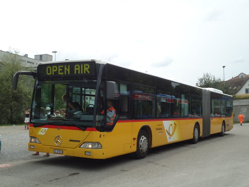 Eurobus (Cars Alpin Neff), Arbon - Nr. 2/TG 27'701 - Mercedes Citaro am 10. Juli 2011 beim Bahnhof Frauenfeld