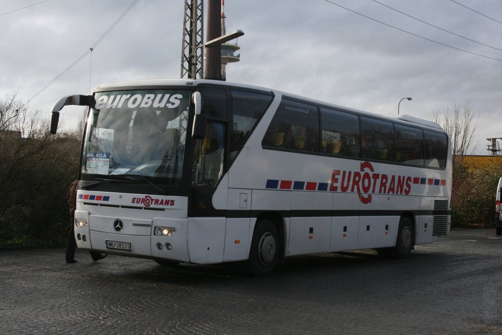 Eurotrans (WU 38531) aus Polen.
Aufgenommen an der Hachestr. in Essen am 9.12.2009.
