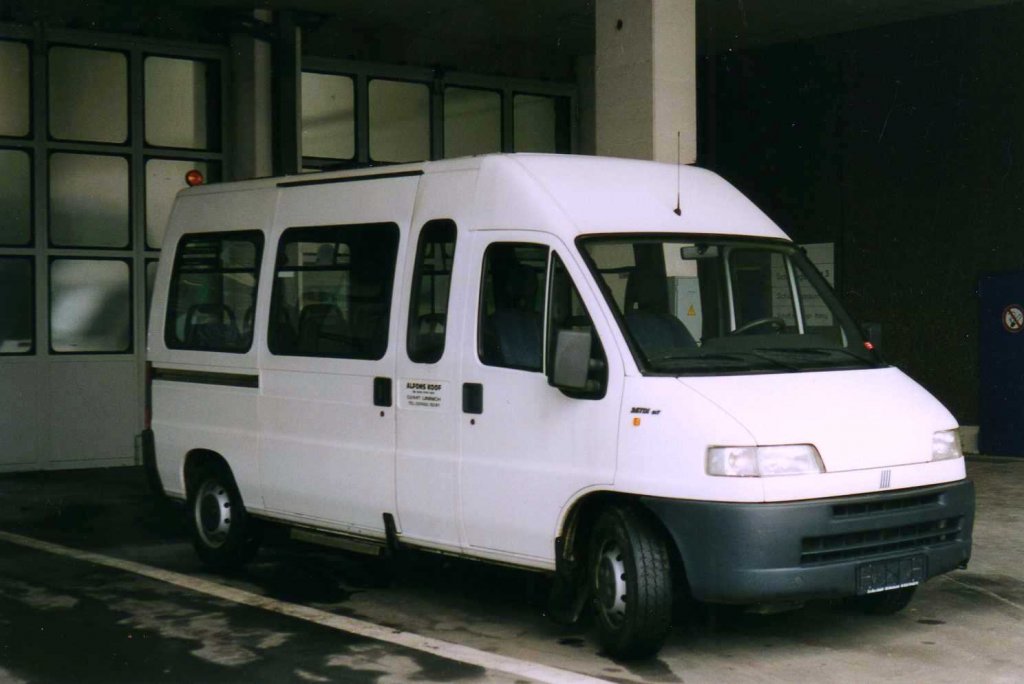 Fiat Kleinbus auf dem Gelnde der Evobus NL Dortmund.