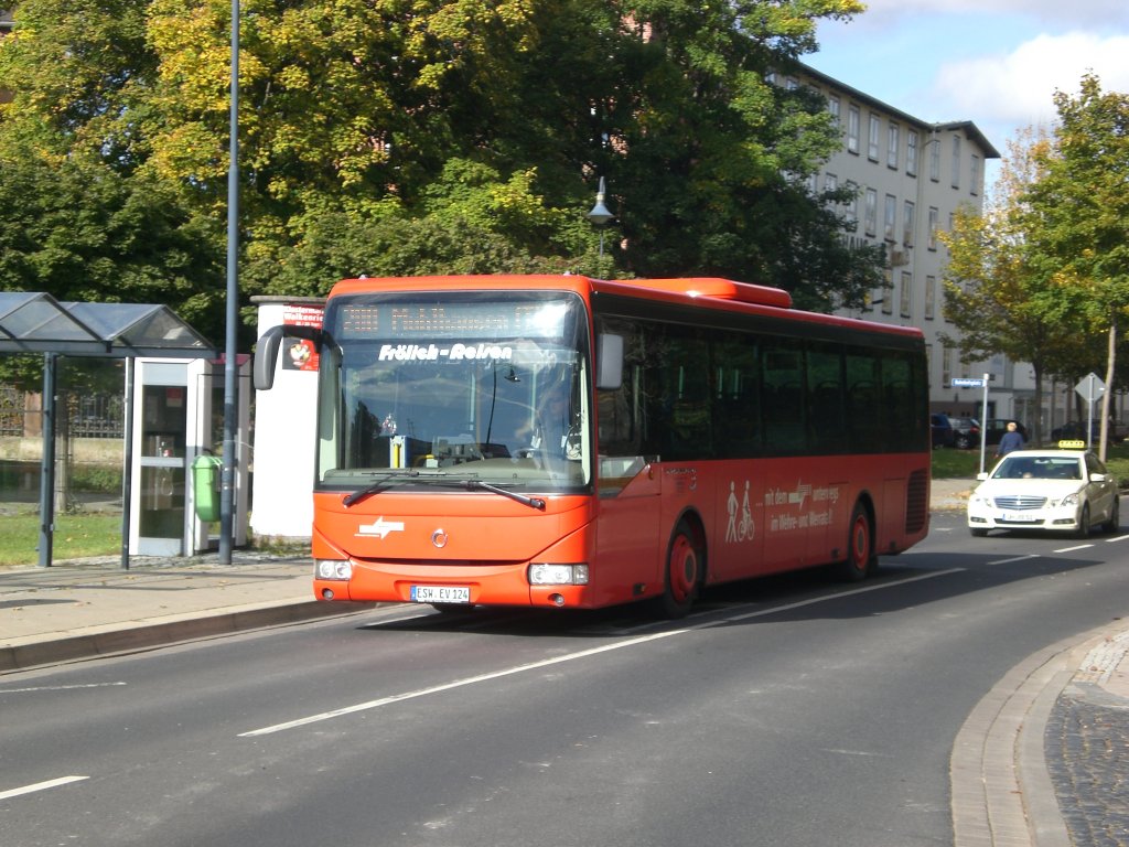 Irisbus auf der Linie 200 am Bahnhof Mhlhausen.(8.10.2012) 