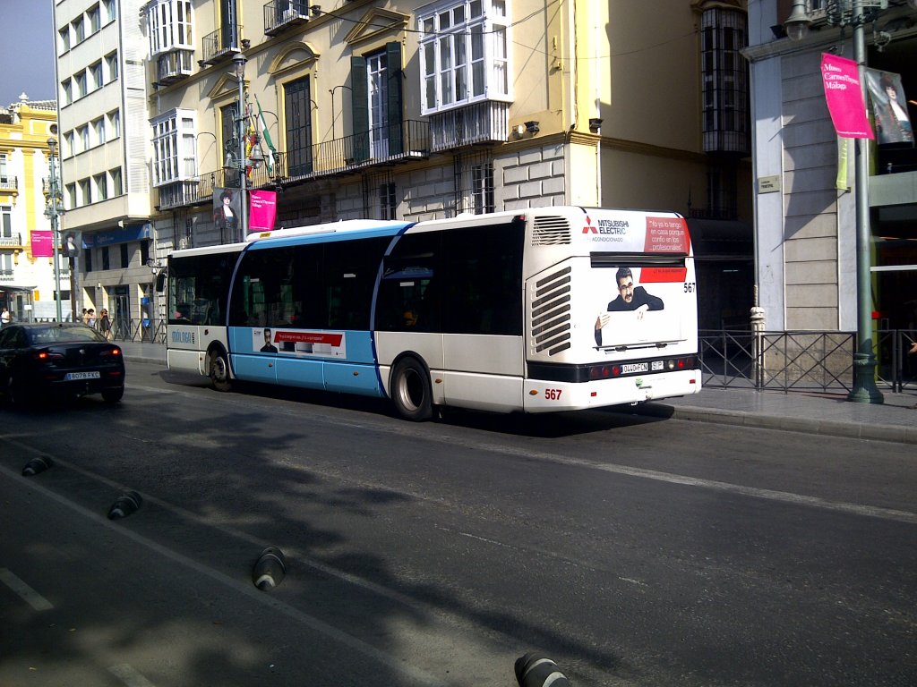 Irisbus Citlis 12 in Malaga.
Wagen 567 der EMT Malaga.