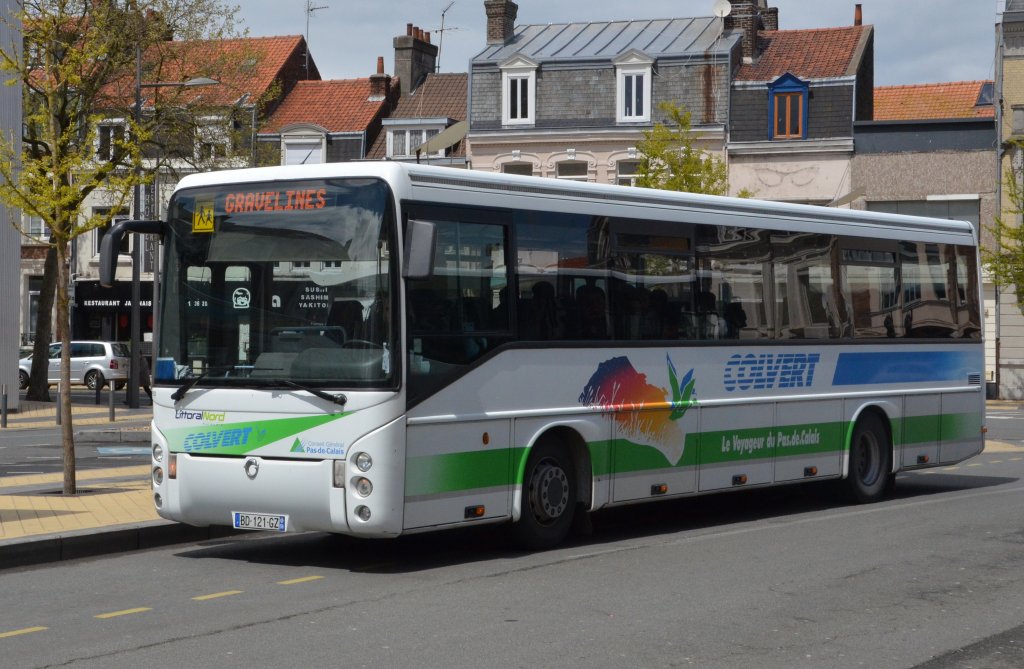 IRISBUS Iveco Citelis Linienbus gesehen am 24.05.2013 in Calais beobachtet.