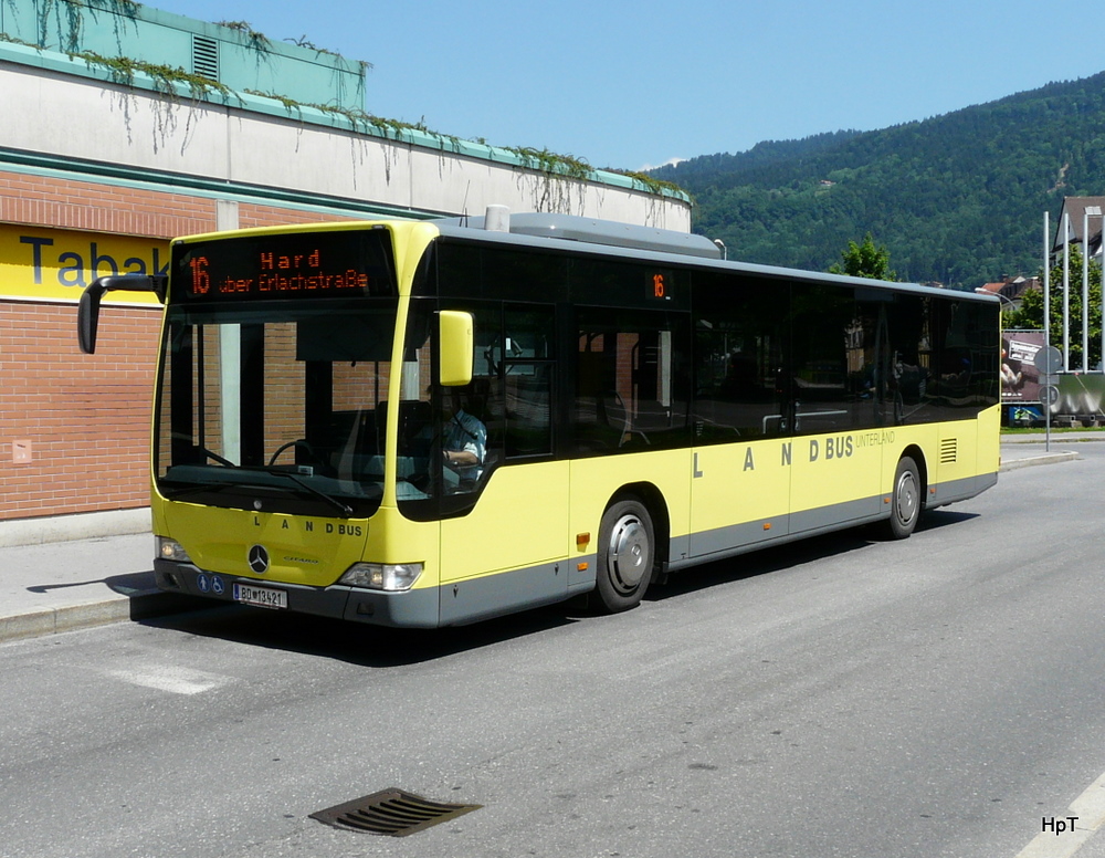 LandBus - Mercedes Citaro BD 13421 unterwegs beim Bahnhof in Bregenz am 24.05.2011
