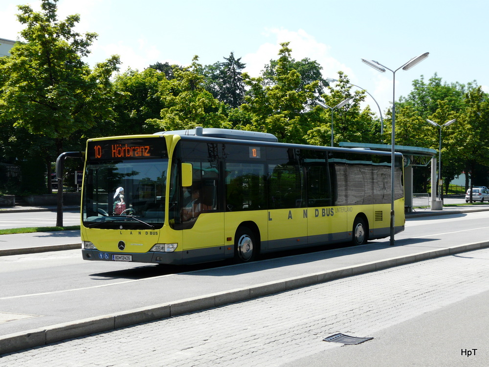 LandBus - Mercedes Citaro BD 13426 unterwegs beim Bahnhof in Bregenz am 24.05.2011