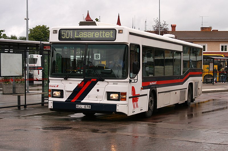 Linienbus von Dalatrafik am 15.08.2008 in Mora. 