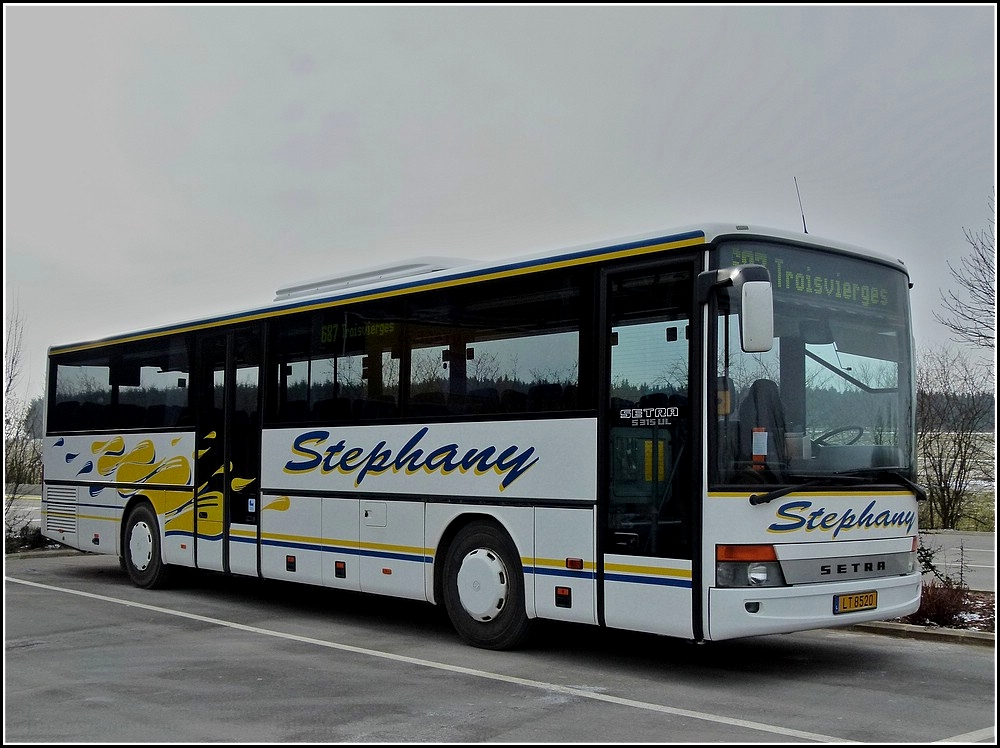 (LT 8520) Setra S 315 UL, der Firma Stephany aus Troisvierges, fotgrafiert am 23.02.2011.