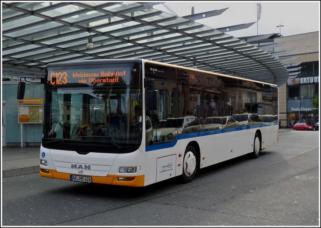 MAN Lion's City aufgenommen am Busbahnhof von Siegen am 13.10.2012.
