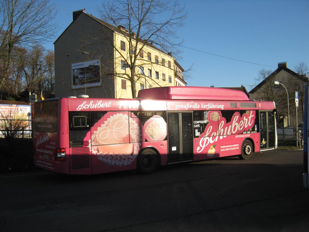MAN Lions City Gas Bus in Saarbrcken Brebach. Aufgenommen habe ich das Foto im Januar 2012.

