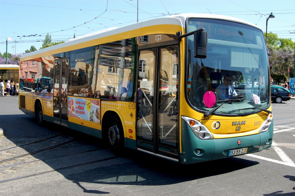 MAN Stadtbus Lissabon, aufgenommen am 30.05.2010 in Belm