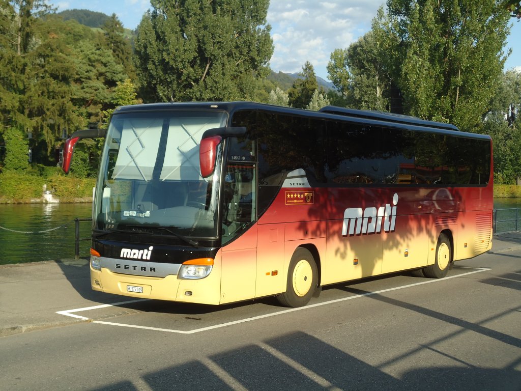 Marti, Kallnach - Nr. 9/BE 572'209 - Setra am 19. August 2011 in Thun, Seestrasse