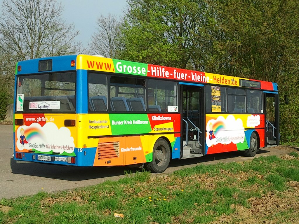 MB O 405 - 19 - HN-VB 6019 - Ort: Wendeschleife - Bckingen Westfriedhof - Betrieb: Stadtwerke Heilbronn Verkehrsbetriebe