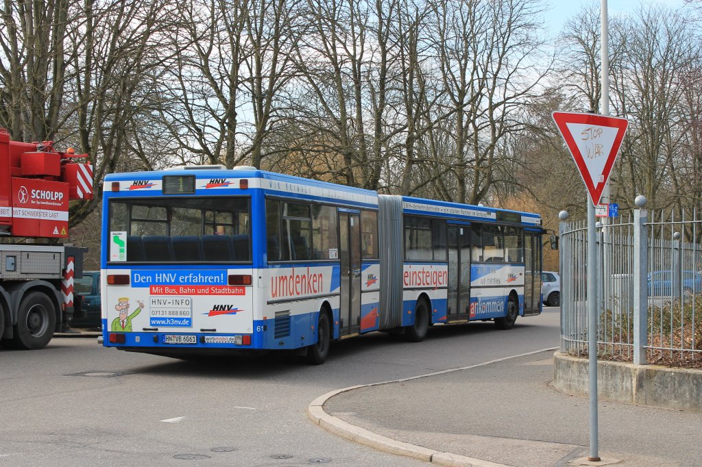 MB O 405 G - Wagen 61 - HN-VB 6061 - Haltestelle: Heilbronn Pfhlpark