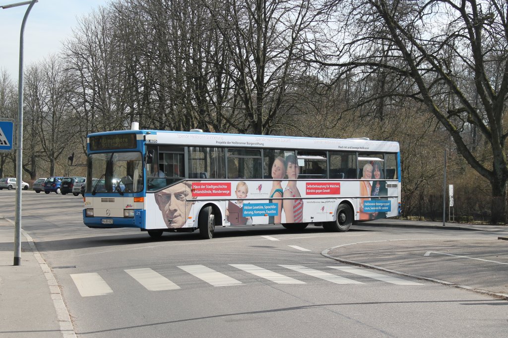 MB O 405 - Wagen 21 - HN-VB 6021 - Haltestelle: Heilbronn Pfhlpark
